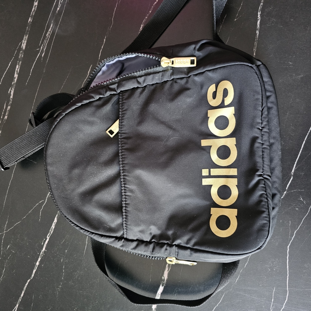 Adidas Black and Gold Men's Bag